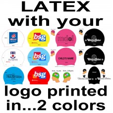 Custom Printed Caps - Latex Cap with 2 colour Logo